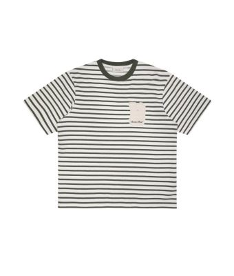 Brams_Fruit_Varsity_striped_T_shirt__Groen_olijf
