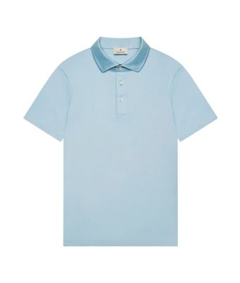 Valenza_Supima_Polo_Schiller_Collar_Blauw_licht