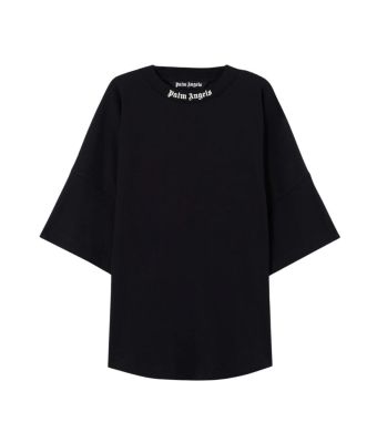 Palm_Angels_Classic_logo_over_T_shirt_Zwart_mix