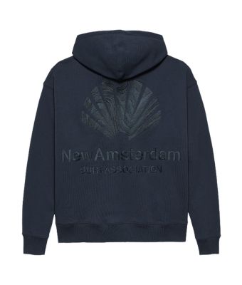 New_Amsterdam_Surf_Association_Logo_hoodie_zip_up__Blauw_donker