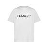 Flâneur Printed Logo T-Shirt Wit