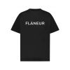 Flâneur Printed Logo T-Shirt Zwart