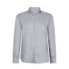 Xacus Washed linnen shirt tailer fit  Blauw grijs
