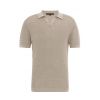 Drykorn heren knitted polo braian Taupe