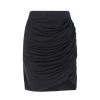 Dante 6 Talie Drapey Pleated Skirt Zwart