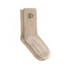 Olaf Hussein Circle Logo Socks Beige