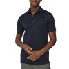 Valenza Supima Polo Schiller Collar  Blauw donker