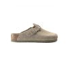 Birkenstock Boston Clogs Suede Leather (narrow) Khaki