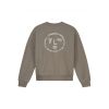 Olaf Hussein Scribble Face Crewneck WMN Taupe