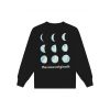 The New Originals 9 Moon Phases Crewneck Zwart