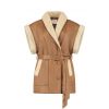 Amaya Amsterdam Maya Fur Gilet Camel