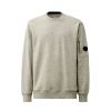 C. P. Company Diagonal Raised Fleece Crew Neck Lens Sweatshirt Grijs mêlee