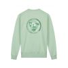 Olaf Hussein Spiral face crewneck Groen licht