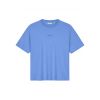 Olaf Hussein Retro logo boxy T-shirt woman Blauw