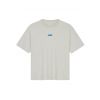 Olaf Hussein Retro logo boxy T-shirt woman Zand