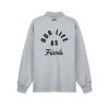 Olaf Hussein Varsity polo sweater Grijs mêlee