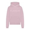 Flaneur Tonal logo hoodie Rose oud