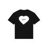 Arbor Antwerp White faded heart shirt Zwart