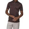 Valenza Supima Polo Schiller Collar Bruin donker