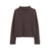 Filippa K Mika Yak Funnelneck Sweater Bruin donker