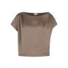 Dante 6 Roam satin drapey top Taupe