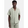 Olaf Hussein Fine chack camp shirt Groen licht