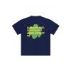 Arbor Antwerp Green blossems shirt Blauw donker