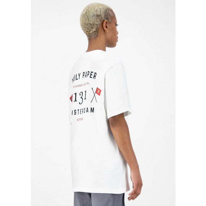 Daily Paper T shirt Amsterdam flagship store Wit Llaud