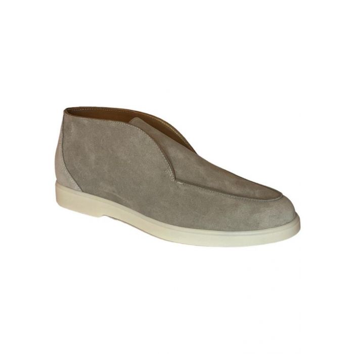 Llaud heren loafers suede half hoog Beige
