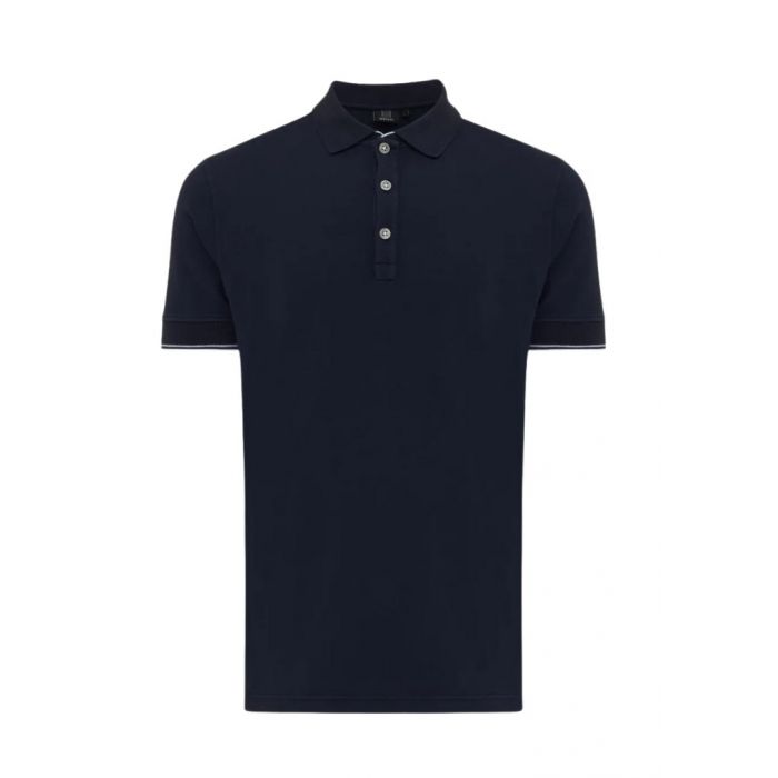 Genti Polo SS Blauw donker Llaud